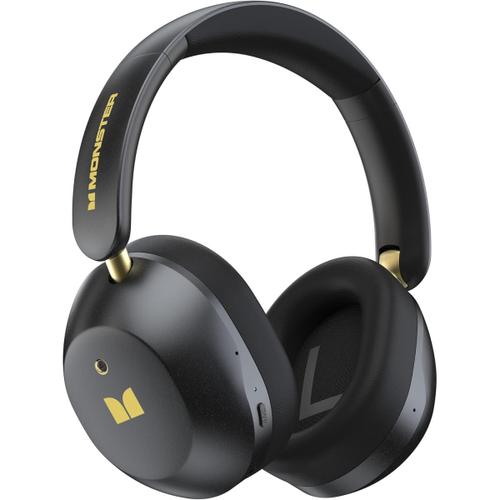 Casti Stereo Wireless Monster Persona 6th, Bluetooth, MultiPoint, A2DP, ANC, Negru