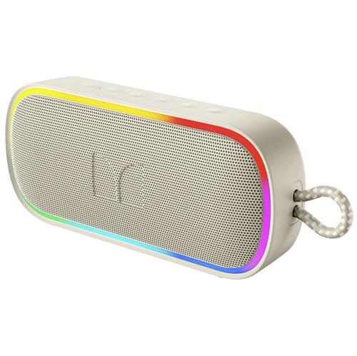 Boxa Portabila Bluetooth Monster S150 Plus, 40W, TWS, RGB, Waterproof, Crem Deschis