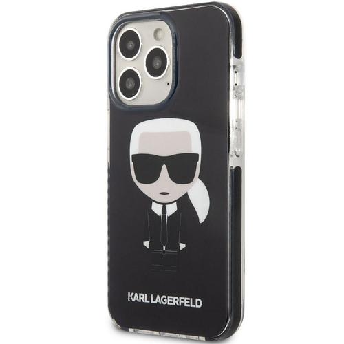 Protectie Spate Karl Lagerfeld Full Body Ikonik pentru Apple iPhone 13 Pro (Negru)