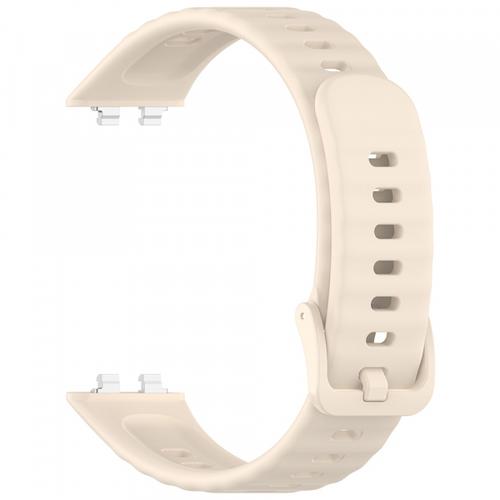 Curea Techsuit W082 pentru Huawei Band 11 / 11 Pro, Crem