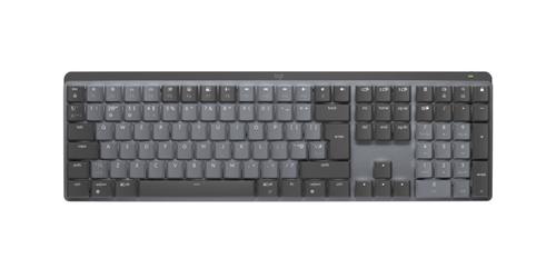 Tastatura Wireless Logitech MX Mechanical, Bluetooth/Logi Bolt, Backlighting, Layout UK, Switch-uri Tactile Quiet (Gri)