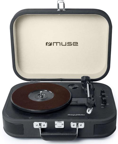 Pick-Up Muse stereo MT-201 DG bluetooth, USB, RCA, jack 3.5mm, 10W (Gri)