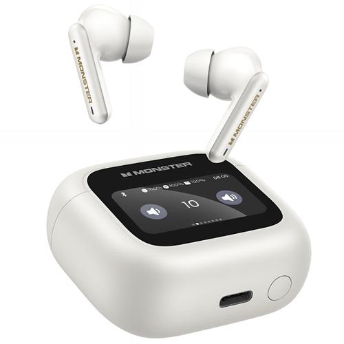 Casti True Wireless Monster TH300, Bluetooth, Alb