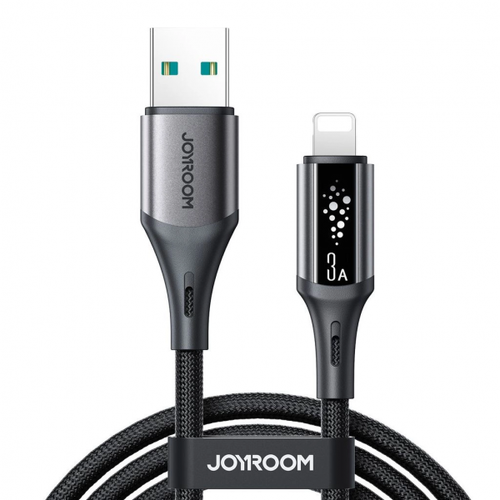 Cablu Date si Incarcare USB-A - Lightning Joyroom S-A60 StarTalk, 18W, 1.2m, Negru