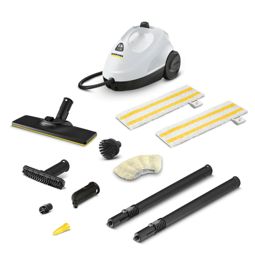 Aparat de curatat cu abur Karcher SC 2 EasyFix Plus, incalzire 1500W, max. 3.2bar, incalzire 6.5 min (Alb/Negru)