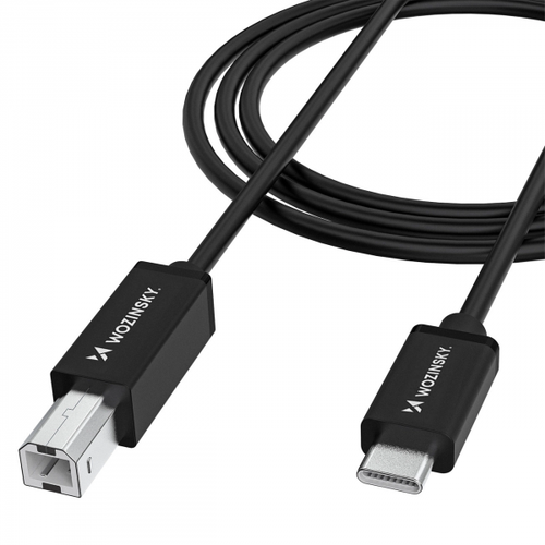 Cablu Imprimanta WZK WKDDY1S, USB-C - USB-B, 1m, Negru