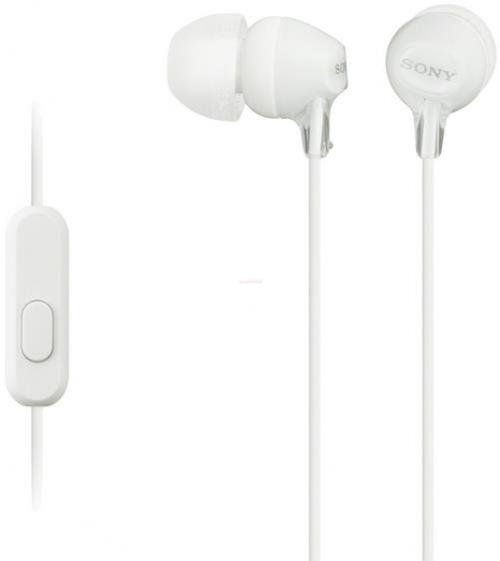 Casti cu microfon Sony MDR-EX15AP (Albe) 1 Casti cu microfon Sony MDR-EX15AP (Albe)