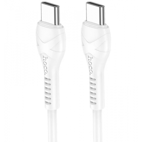 Cablu Date si Incarcare USB-C - USB-C HOCO X37, 60W, 1m, Alb