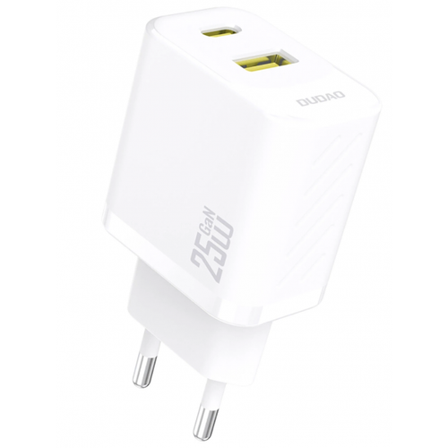Incarcator Retea Dudao A26T, 25W, 3A, 1 x USB-A - 1 x USB-C (Alb)
