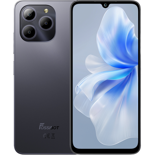 Telefon Mobil FOSSiBOT S2, Procesor MediaTek Helio G85, Ecran IPS touchscreen 6.72inch, 8GB RAM, 256GB Flash, Camera 50 MP, Wi-Fi, 4G, Dual Sim, Android (Gri)