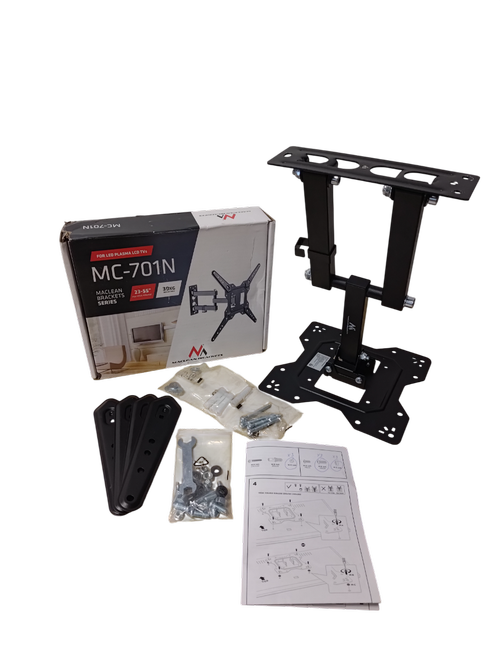 Suport Perete Maclean MC-701N, 23inch - 55inch, 30 Kg (Negru) 1 Suport Perete Maclean MC-701N, 23inch - 55inch, 30 Kg (Negru)