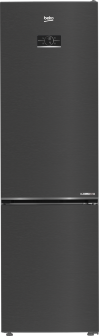 Combina frigorifica BEKO B5RCNA405ZXBR, 355 l, No Frost, EverFresh, MaxStore, Clasa D, H 203.5 cm (Negru/Inox)