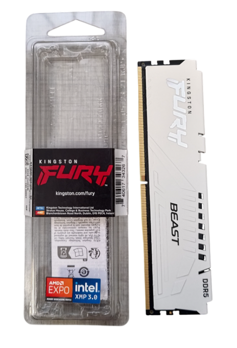 Memorie Kingston FURY Beast White 32GB DDR5 6000MHz CL30