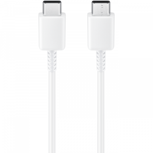 Cablu de Date si Incarcare Samsung EP-DN980BWE, USB-C la USB-C, 25W, 1m (Alb)
