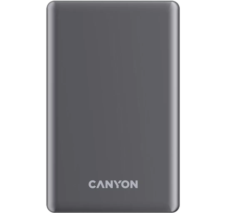 Baterie externa CANYON OnPower 505 slim Magsafe, 5000 mAh (Gri)