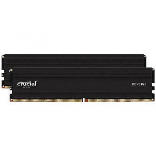 Memorii Crucial Pro Black Intel XMP 3.0/AMD EXPO, 32GB (2 x 16GB), DDR5-6000MHz, CL48, Dual Channel