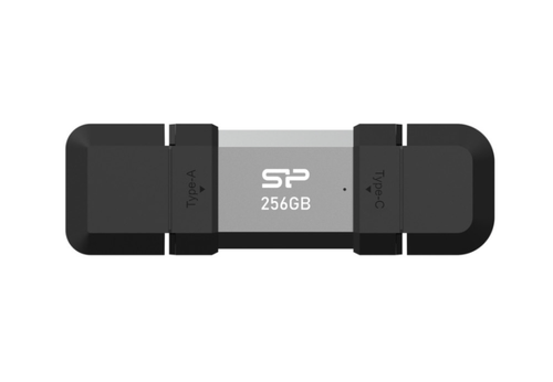 Memorie externa Silicon Power Mobile C51, 256GB USB/USB-C (Gri/Negru)