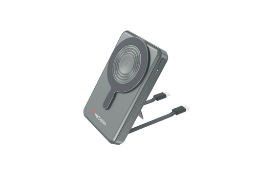 Acumulator extern Verbatim Charge 'n' Go 32272, 10.000mAh, 22.5 W, Magnetic, Wireless, 2 USB-C, Stativ (Gri) 1 Acumulator extern Verbatim Charge 'n' Go 32272, 10.000mAh, 22.5 W, Magnetic, Wireless, 2 USB-C, Stativ (Gri)