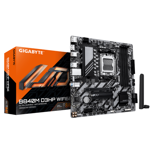 Placa de baza GIGABYTE B840M D3HP WIFI6E, AMD B840, Socket AM5, mATX