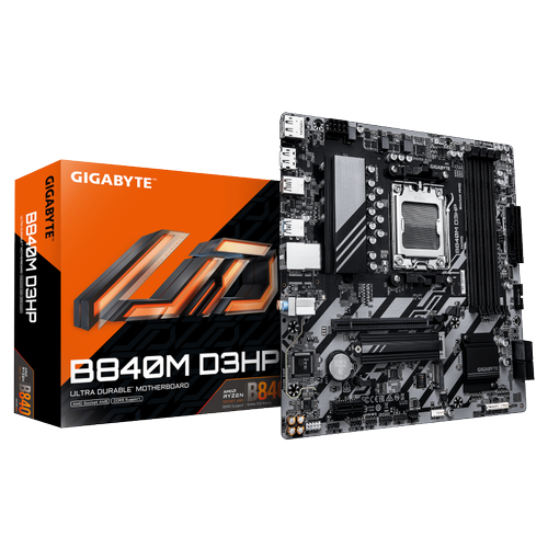 Placa de baza GIGABYTE B840M D3HP, AMD B840, Socket AM5, mATX