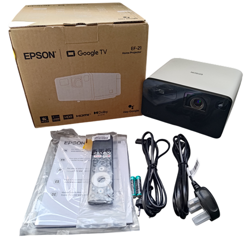 Videoproiector Epson EF-21W, Laser, 3LCD, Full HD, 1000 lumen, Mod Cinema, HDMI, USB, Google TV (Alb) 1 Videoproiector Epson EF-21W, Laser, 3LCD, Full HD, 1000 lumen, Mod Cinema, HDMI, USB, Google TV (Alb)