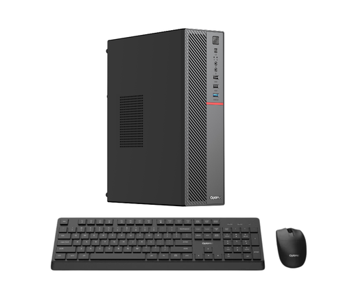 Calculator PC Home / Office OptimX T5 SFF cu procesor Intel Core i5-9500T, 16GB DDR4, 1TB SSD, Win11 Pro + kit tastatura si mouse OptimX fara fir