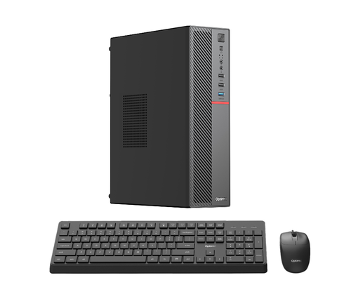 Calculator OptimX T5 SFF cu procesor Intel Core i5-9400, 8GB DDR4, 256GB SSD, Win11 Pro + kit tastatura si mouse OptimX cu fir