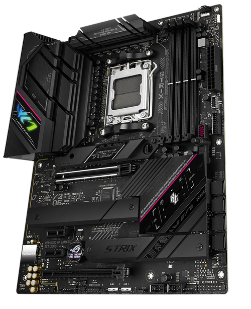 Placa de baza Asus ROG STRIX B650E-F GAMING WIFI, AM5, 4x DDR5, 1x DisplayPort, 1x HDMI, 2x PCIe x16, 2x PCIe x1, 3x M.2, 4x SATA 6Gbps, WIFI 6, 2.5Gbps LAN, ATX