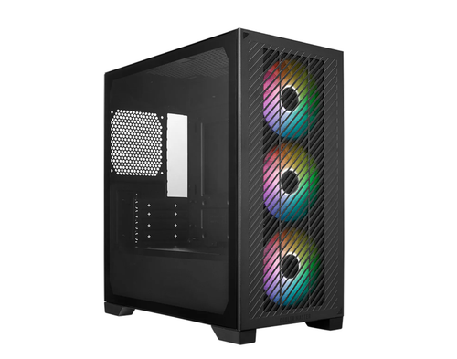 Carcasa CoolerMaster Elite 301, RGB, Fara sursa, Middle Tower (Negru)