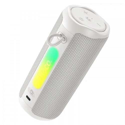 Boxa Portabila Bluetooth HOCO HC50, 8W, TWS, RGB, Waterproof (Alb)