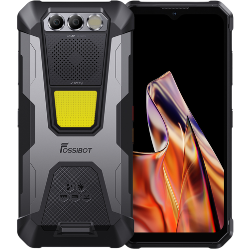 Telefon Mobil Fossibot F106 Pro, Procesor MediaTek Helio G85, Ecran IPS touchscreen 6.58inch, 8GB RAM, 256GB Flash, Camera Duala 48 + 20 MP, Wi-Fi, 4G, Dual Sim, Android (Negru/Gri)