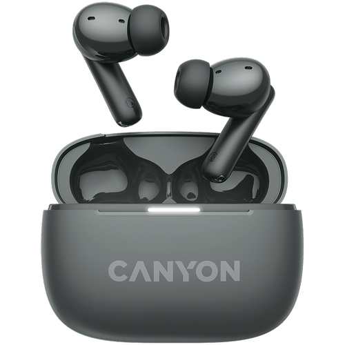Casti True Wireless CANYON OnGo TWS-10 ANC+ENC, Bluetooth 5.3, ANC, 4 Microfoane, Fast-Pair (Gri) 1 Casti True Wireless CANYON OnGo TWS-10 ANC+ENC, Bluetooth 5.3, ANC, 4 Microfoane, Fast-Pair (Gri)