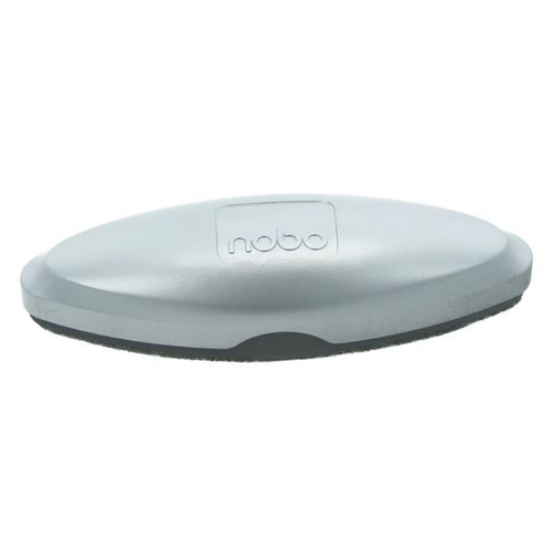 Burete NOBO, pentru curatare table din sticla, magnetic, rezerva detasabila si lavabila, Argintiu