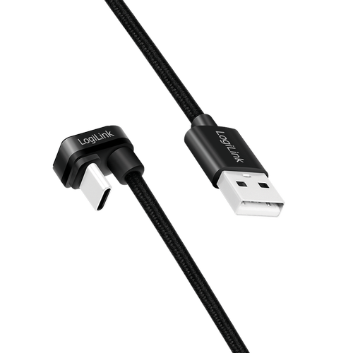 Cablu alimentare si date LOGILINK, USB 2.0 - USB Type-C (T), 180 grade, 3m, Negru 1 Cablu alimentare si date LOGILINK, USB 2.0 - USB Type-C (T), 180 grade, 3m, Negru