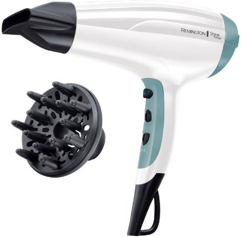 Uscator de par Remington Shine Therapy D5216, 2300W, 3 trepte, 2 viteze (Alb/Albastru) 1 Uscator de par Remington Shine Therapy D5216, 2300W, 3 trepte, 2 viteze (Alb/Albastru)