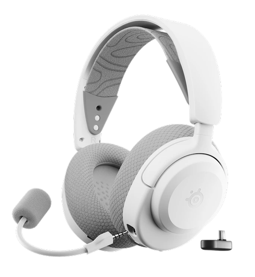 Casti Gaming Steelseries Arctis Nova 3 WL, Wireless 2.4Ghz, Bluetooth, USB-C, PC (Alb)