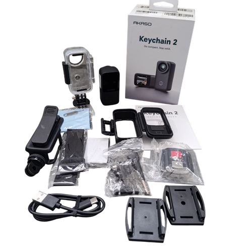 Camera video mini de actiune AKASO Key Chain 2, 4K 30FPS, Ecran Touch TFT 1.3inch, Stabilizare 6 axe, IPX6 (Negru) 1 Camera video mini de actiune AKASO Key Chain 2, 4K 30FPS, Ecran Touch TFT 1.3inch, Stabilizare 6 axe, IPX6 (Negru)