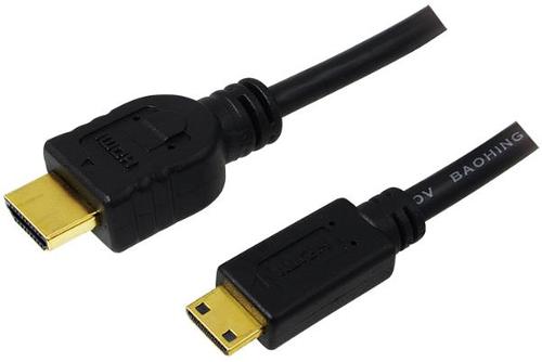 Cablu LogiLink CH0022, HDMI - miniHDMI, 1.5m, conectori auriti 1 Cablu LogiLink CH0022, HDMI - miniHDMI, 1.5m, conectori auriti