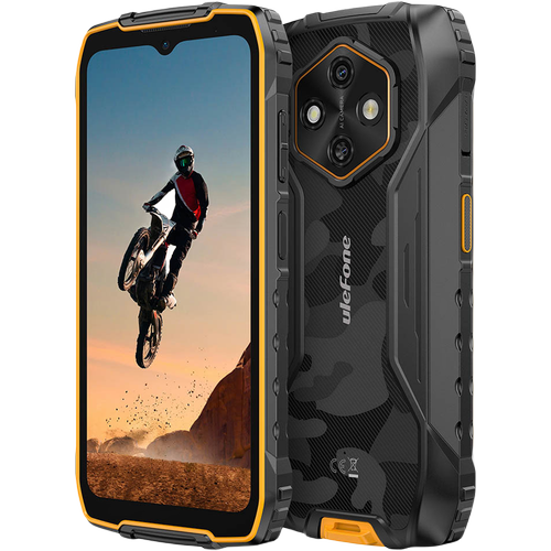 Telefon Mobil Ulefone RugKing 4 Pro, Procesor Unisoc T7250 Octa‑Core, IPS LCD touchscreen 6.56inch, 8GB RAM, 256GB Flash, Camera Duala 48 + 2 MP, Wi-Fi, 4G, Dual Sim, Android (Negru/Portocaliu)