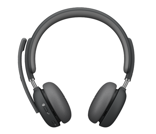 Casti Call Center Logitech Zone Wireless 2 Teams version, Bluetooth cu receiver, Autonomie 15 ore, Microfon (Negru)
