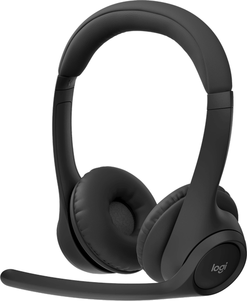Casti Call Center Logitech Zone 305 Teams cu receiver, Bluetooth, Autonomie 16 ore, Microfon cu anulare zgomot (Negru)