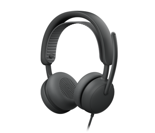 Casti Call Center Logitech Zone Wired 2 Business, USB-C/A, Microfon cu anulare zgomot (Negru)