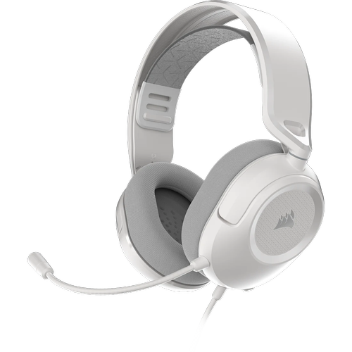 Casti Gaming cu fir Corsair HS35 V3, Stereo, Jack 3.5mm, Microfon, Multiplatforma (Alb)