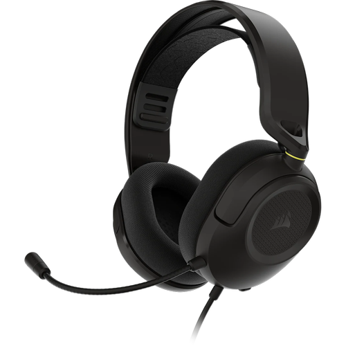 Casti Gaming cu fir Corsair HS35 V3, Stereo, Jack 3.5mm, Microfon, Multiplatforma (Negru)