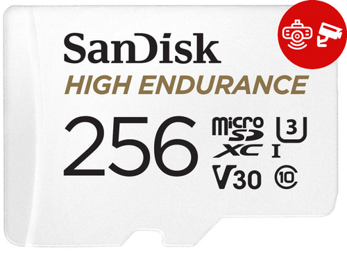 Card de memorie Sandisk High Endurance Video microSDHC, 256GB, Clasa 10, U3, Adaptor microSD 1 Card de memorie Sandisk High Endurance Video microSDHC, 256GB, Clasa 10, U3, Adaptor microSD