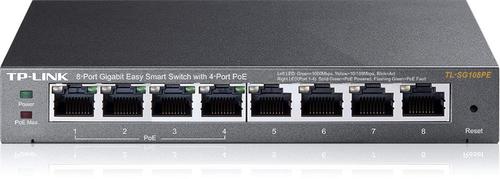 Switch TP-Link TL-SG108PE, Gigabit, 8 Porturi, 4 x PoE 1 Switch TP-Link TL-SG108PE, Gigabit, 8 Porturi, 4 x PoE
